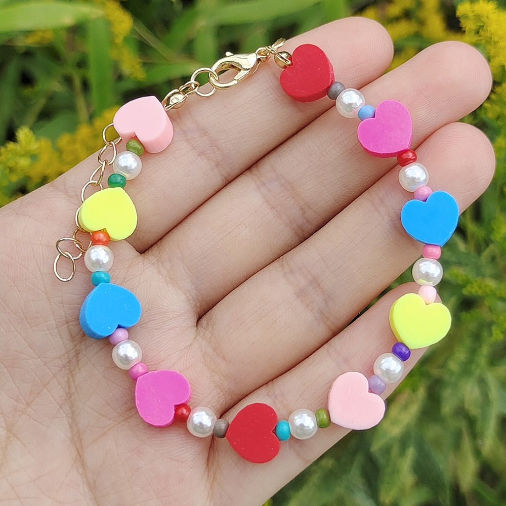 Colorful Hearts Bracelet