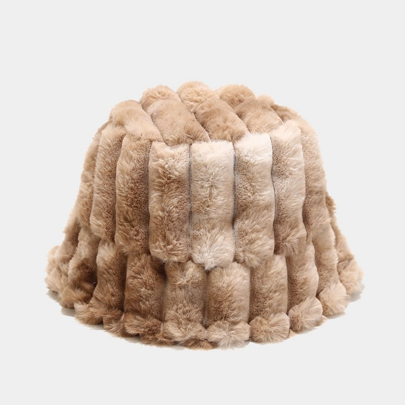 Plush Chunky Bucket Beige