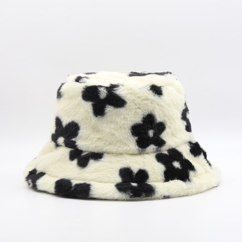 Flower Bucket Hat BW